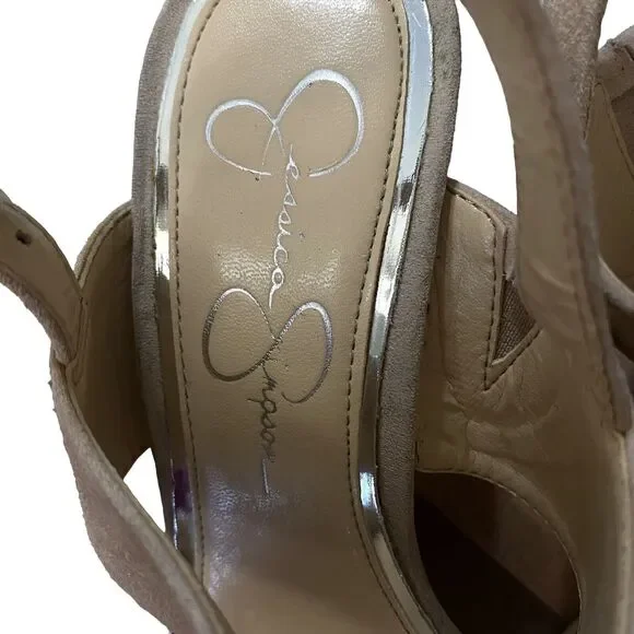 Jessica Simpson Elbella Women's Jeweled Sandals High Heels 8.5 - Picture 4 of 15